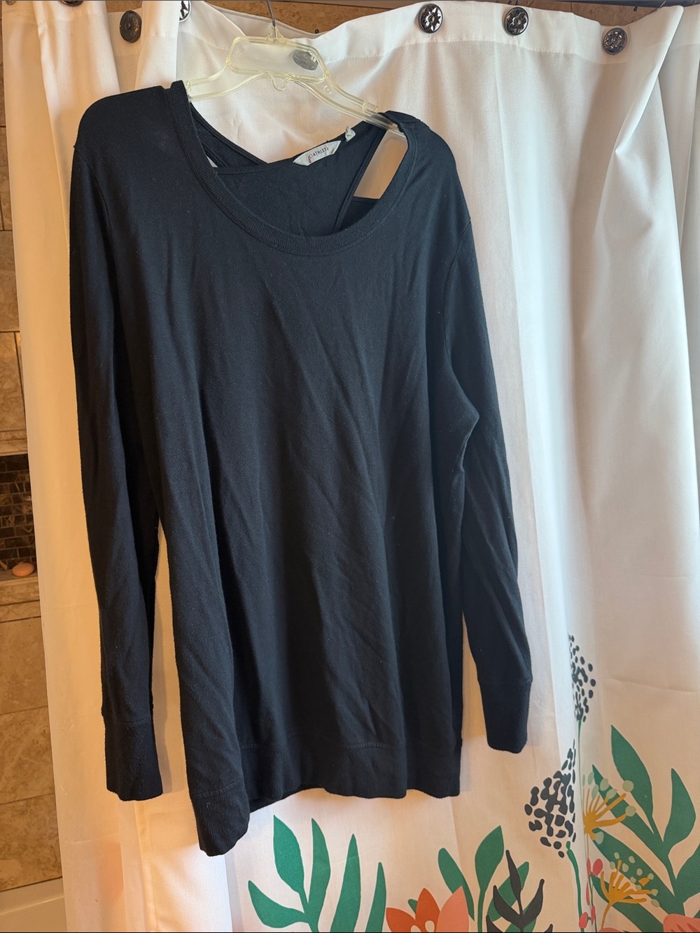 Athleta Black Long Sleeve Women's Tee